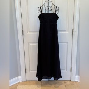 NWT Faithfull the Brand Black Linen Lined Midi Dress (size XL)
